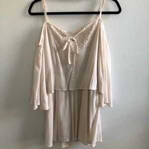 Papaya Cream Romper